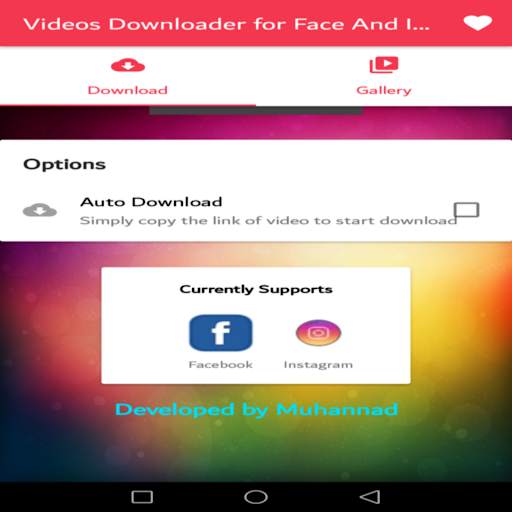 Videos Downloader for Face And Insta screenshot 4