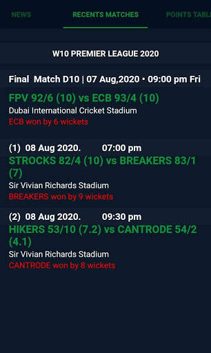 Cricket maza 11 live line screenshot 3