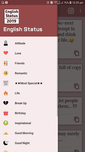 English Status 2020 screenshot 1