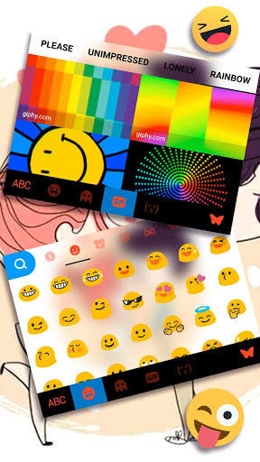 Tema Keyboard Couple Love Kiss screenshot 4