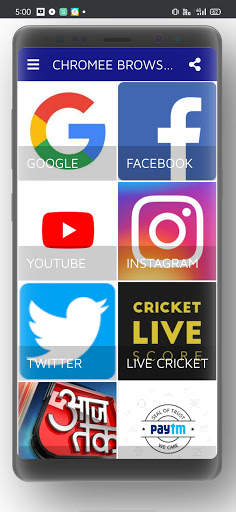 i BROWSER screenshot 1