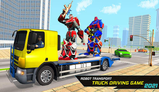 Car Robot Transport Truck Driving Games 2020 screenshot 2