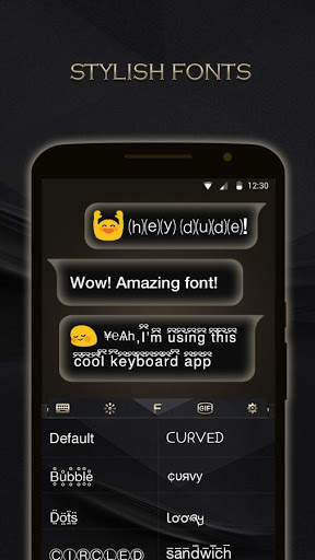 Black Gold Keyboard Theme स्क्रीनशॉट 3