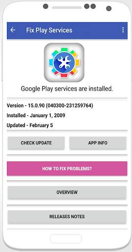 Droid fix play store services 2020 - info & update screenshot 2