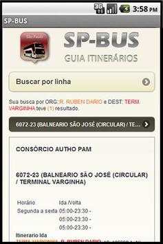 SP-BUS  Linhas de ônibus screenshot 3