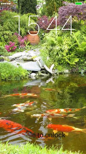 Koi Fish Lock Screen for Huawei screenshot 3