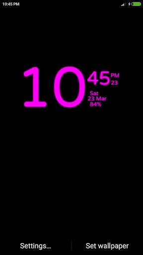 Digital Clock Wallpaper screenshot 4