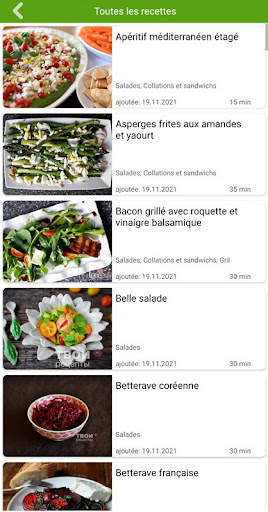 Recettes de salades screenshot 3