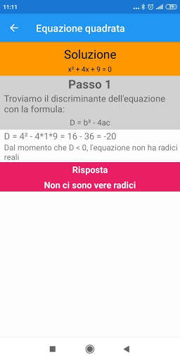 Equazione quadratica screenshot 6