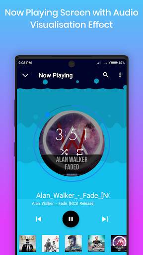Aqua - MP3 Player & liquid Music Visualiser screenshot 3