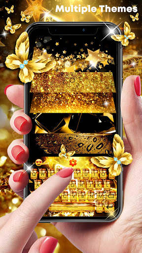 Gold Keyboard - Golden Theme screenshot 2
