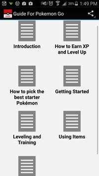 Guide For Pokemon Go screenshot 1