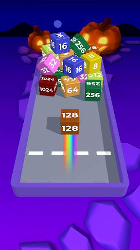 Chain Cube 2048: 3D Merge Game screenshot 2