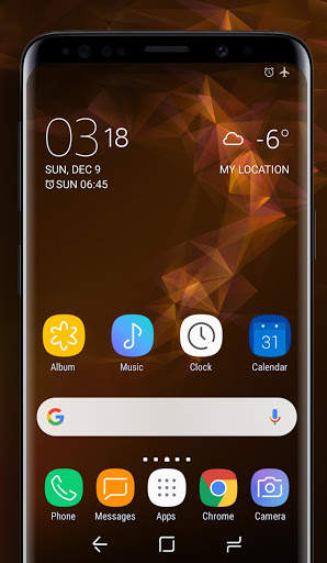 Galaxy S9 orange | Xperia™ Theme 1 تصوير الشاشة