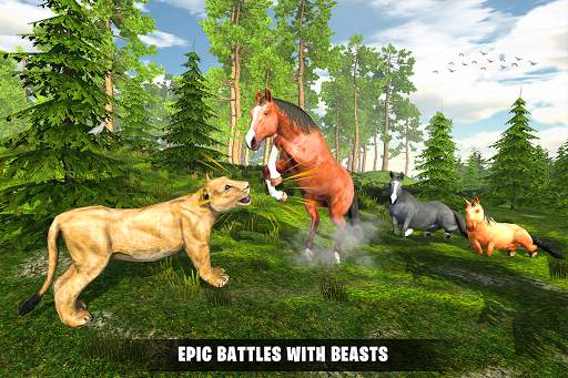 Jungle Horse Family Simulator: Fun Horse Games screenshot 12