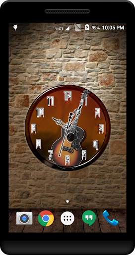 Guitar Clock Live Wallpaper screenshot 1