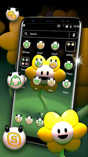 Cute Sunflower Launcher Theme screenshot 4