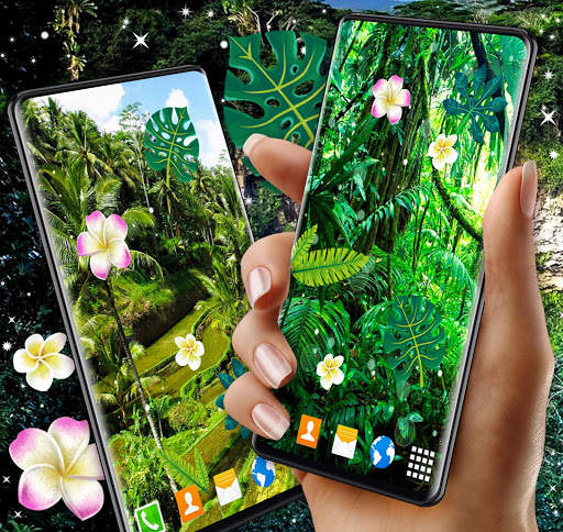 Jungle Live Wallpaper 🌴 Palm Forest Themes screenshot 1
