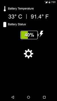 battery temperature and status screenshot 2