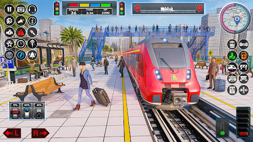 เกมรถไฟในเมือง เกมรถไฟ 3 มิติ screenshot 5