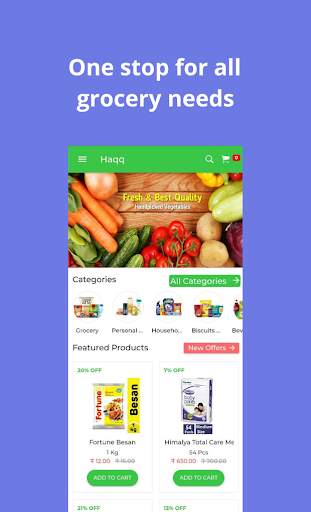Haqq online shopping screenshot 1