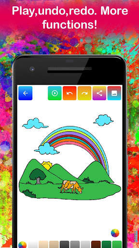 Unicorn Coloring Pages Game for kids glitter screenshot 7