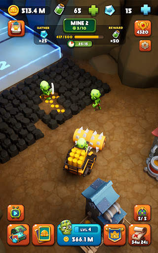 Idle Zombie Miner: Gold Tycoon screenshot 8