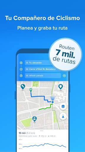 Bikemap: Mapas y navegación por GPS para bicis screenshot 1