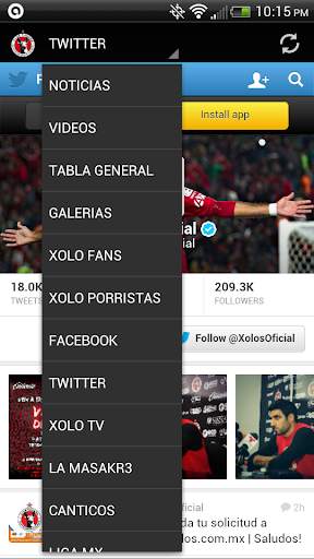 Xolos MX 5 تصوير الشاشة