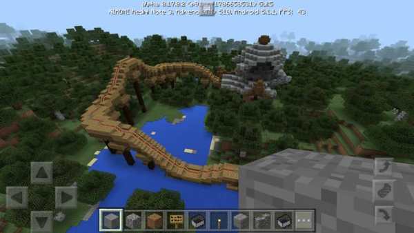 Rollercoaster map.Minecraft PE screenshot 3