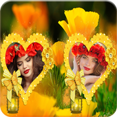Flower Dual Photo Frames icon