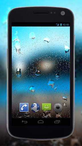 4K Rain Drops on Screen Live Wallpaper screenshot 1