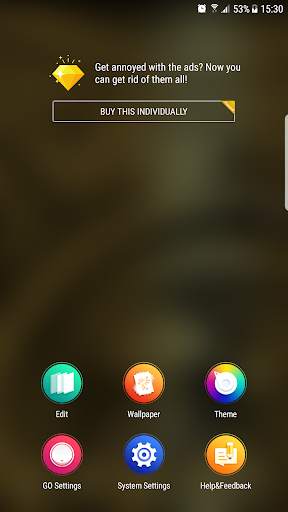 Golden Theme GO Launcher screenshot 2