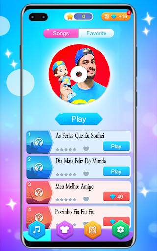 Jogo Luccas Neto Piano Tiles screenshot 1
