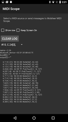 MIDI Scope screenshot 1