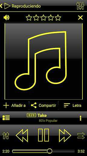 SKIN PLAYERPRO V3 DARK YELLOW screenshot 1