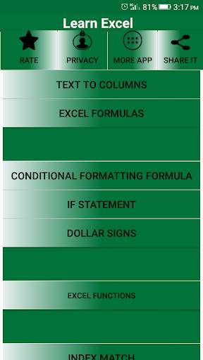 Learn MS Excel Offline screenshot 2