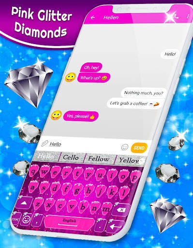 Glitter Diamond Keyboard 💎 Fancy Shine Themes screenshot 2