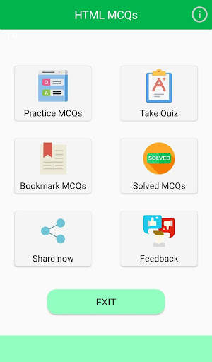 HTML MCQs screenshot 1