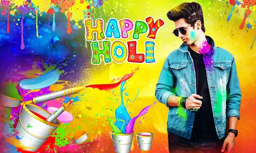 Holi Photo Editor - Holi Frame screenshot 1