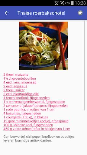 Thaise recepten app nederlands gratis screenshot 2