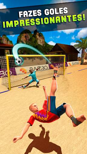 Shoot Goal - Jogos de Futebol Praia screenshot 3
