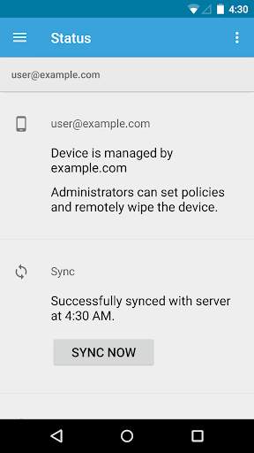 Google Apps Device Policy screenshot 4