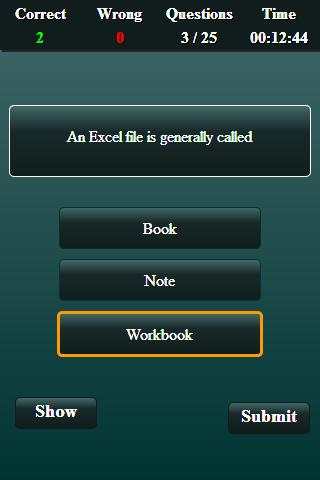 Free Microsoft Excel Test screenshot 4