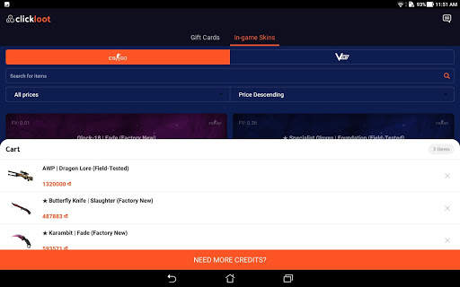 ClickLoot - Earn skins, games and gift cards स्क्रीनशॉट 9