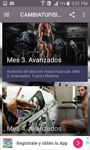 Rutinas de Gimnasio. Fitness screenshot 5