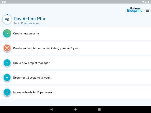 90 Day Action Plan screenshot 9