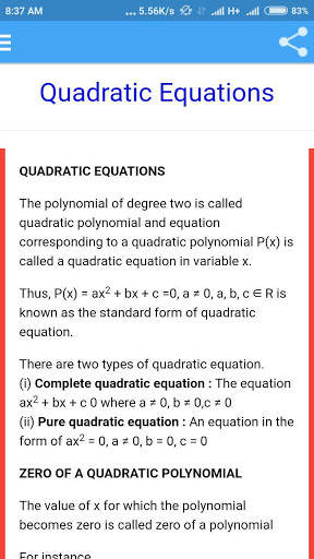 Class 10 Maths Notes And Solutions screenshot 2