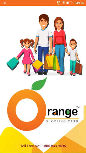 Orange Shopping Card screenshot 1