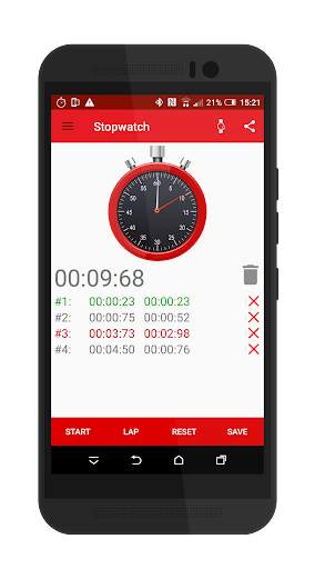 Stopwatch (Wear OS) screenshot 2